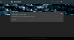 Desktop Screenshot of doknowevil.net